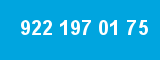 922 197 01 75 922 197 01 75